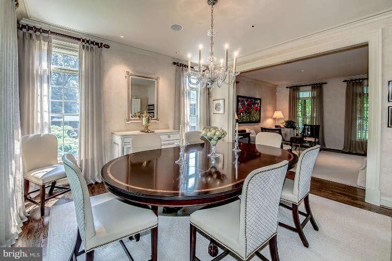5511 Cornish Road Bethesda, MD 20814 - Photo 7 of 30 a view of a dining room with furniture window and wooden floor