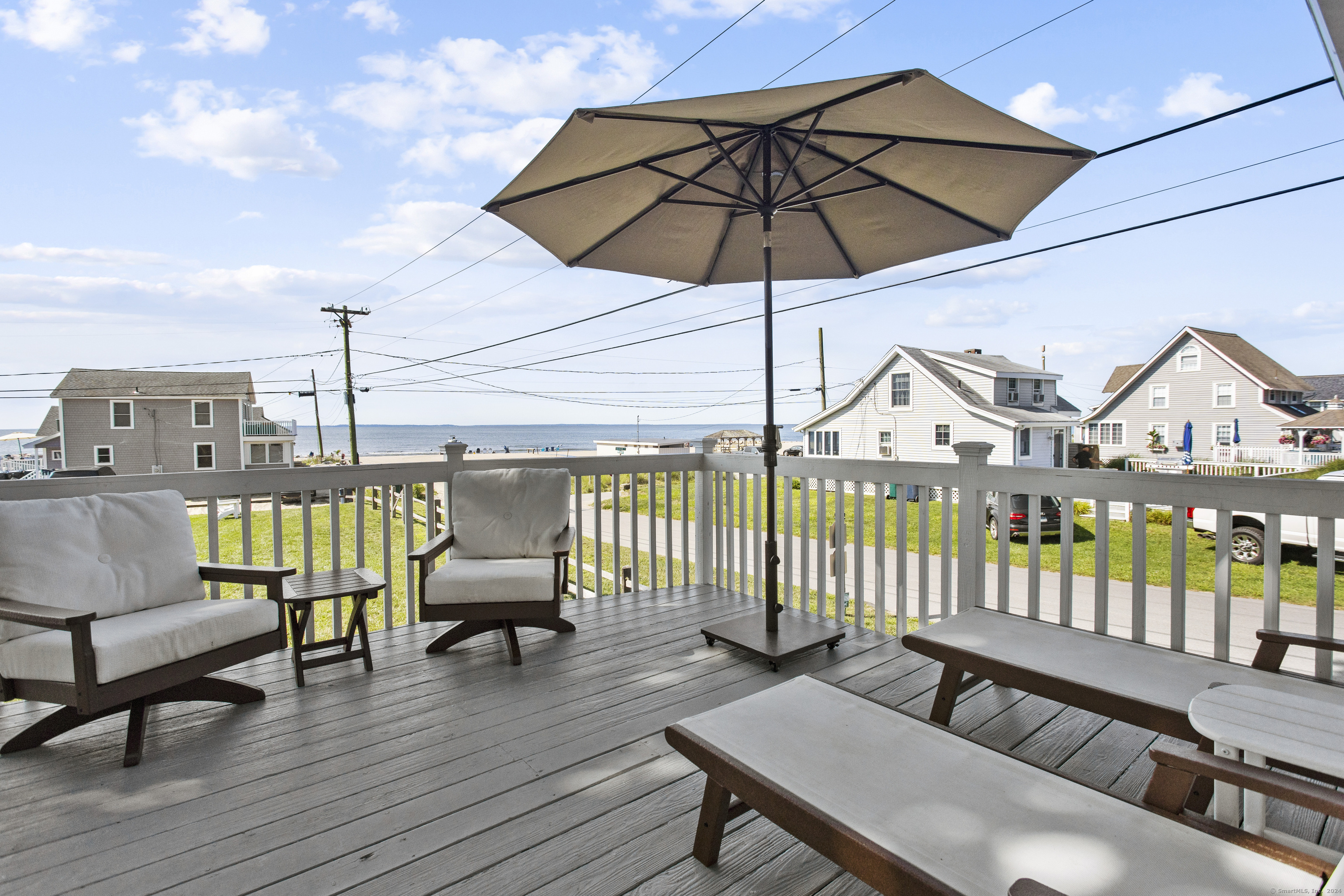 a view of a chairs in balcony
