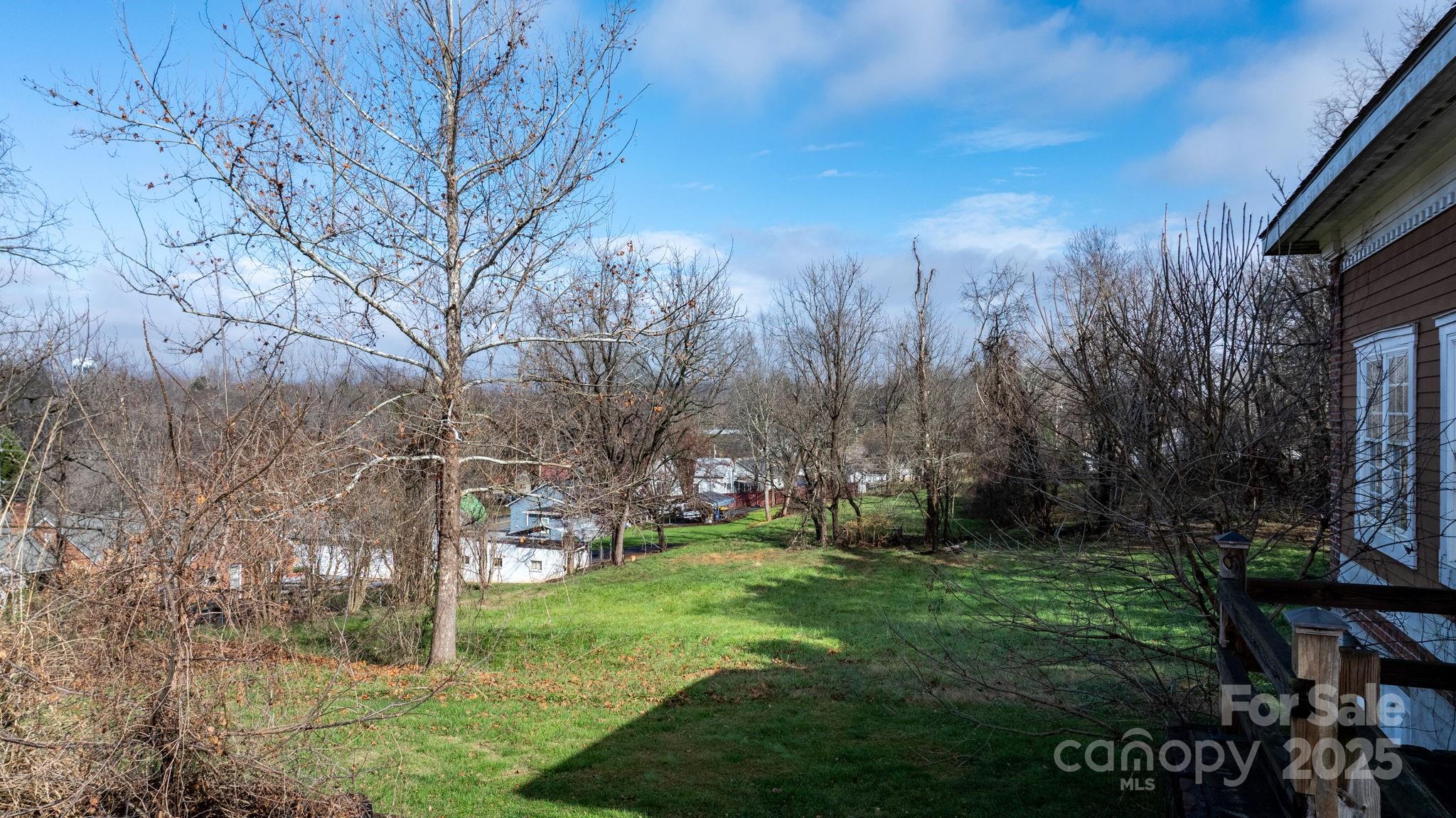 335 Eastview Street Morganton, NC 28655 - Photo 9 of 34 a view of a yard with large trees