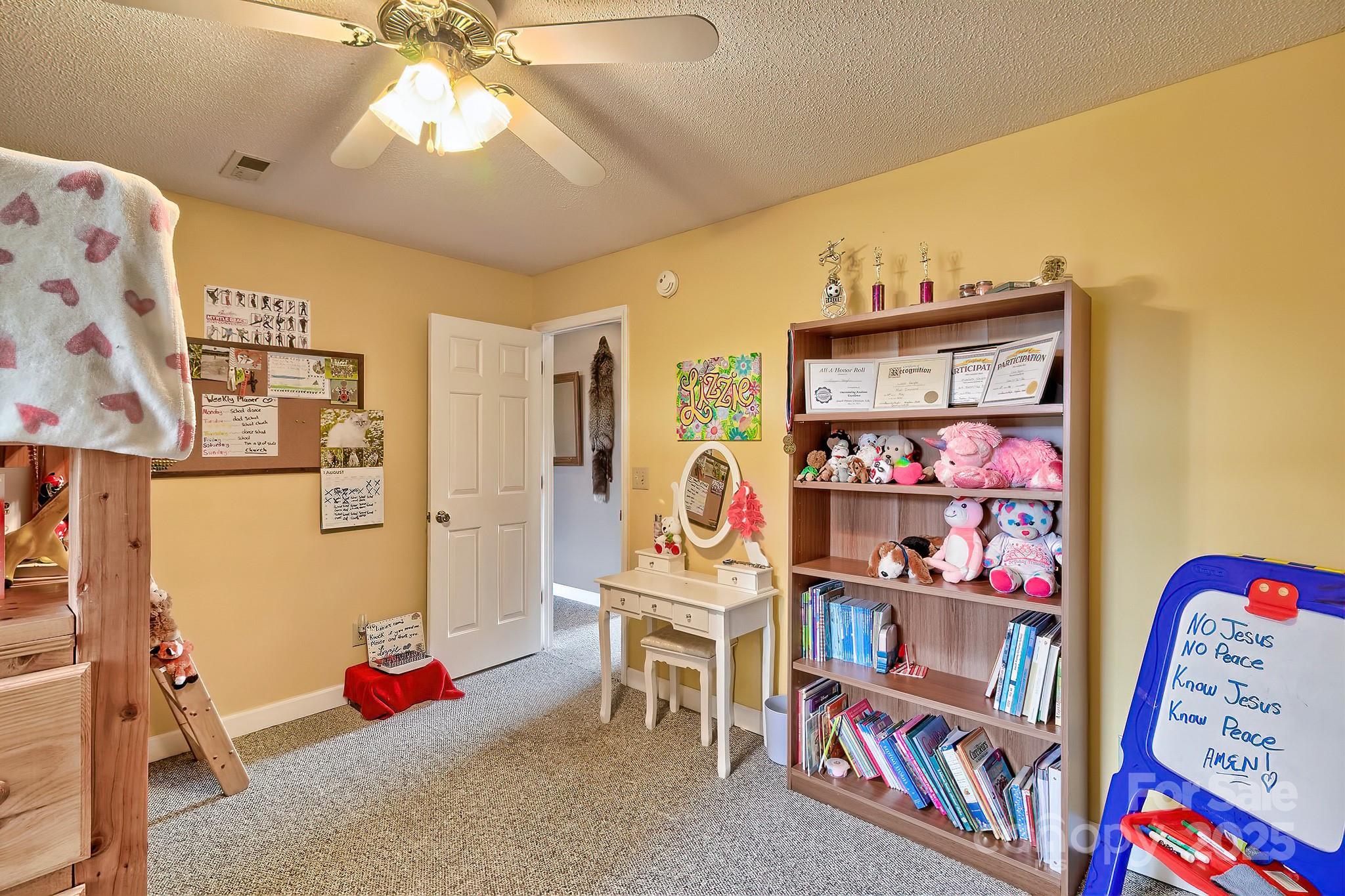 176 Griffin Road Pageland, SC 29728 - Photo 41 of 46 a bedroom with furniture and a book shelf