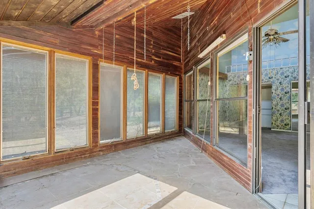 a view of an empty room