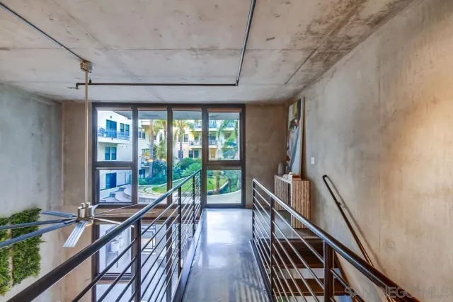 a view of an entryway wooden floor