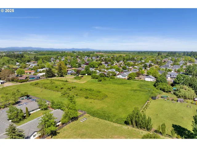 a view of a lush green hillside and houses