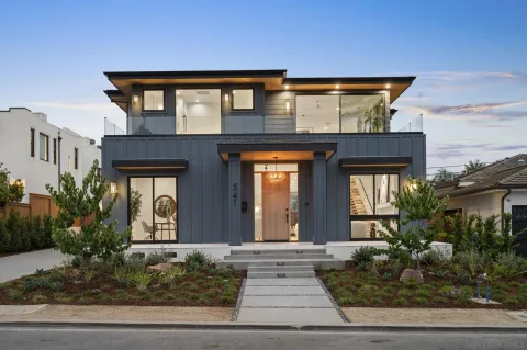 a front view of a house