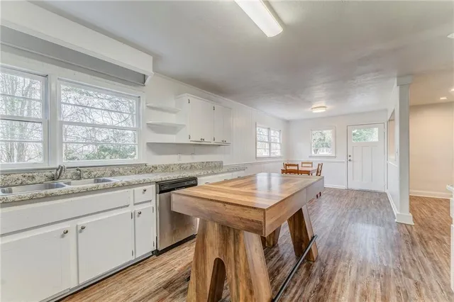 a view of a porch with a bench