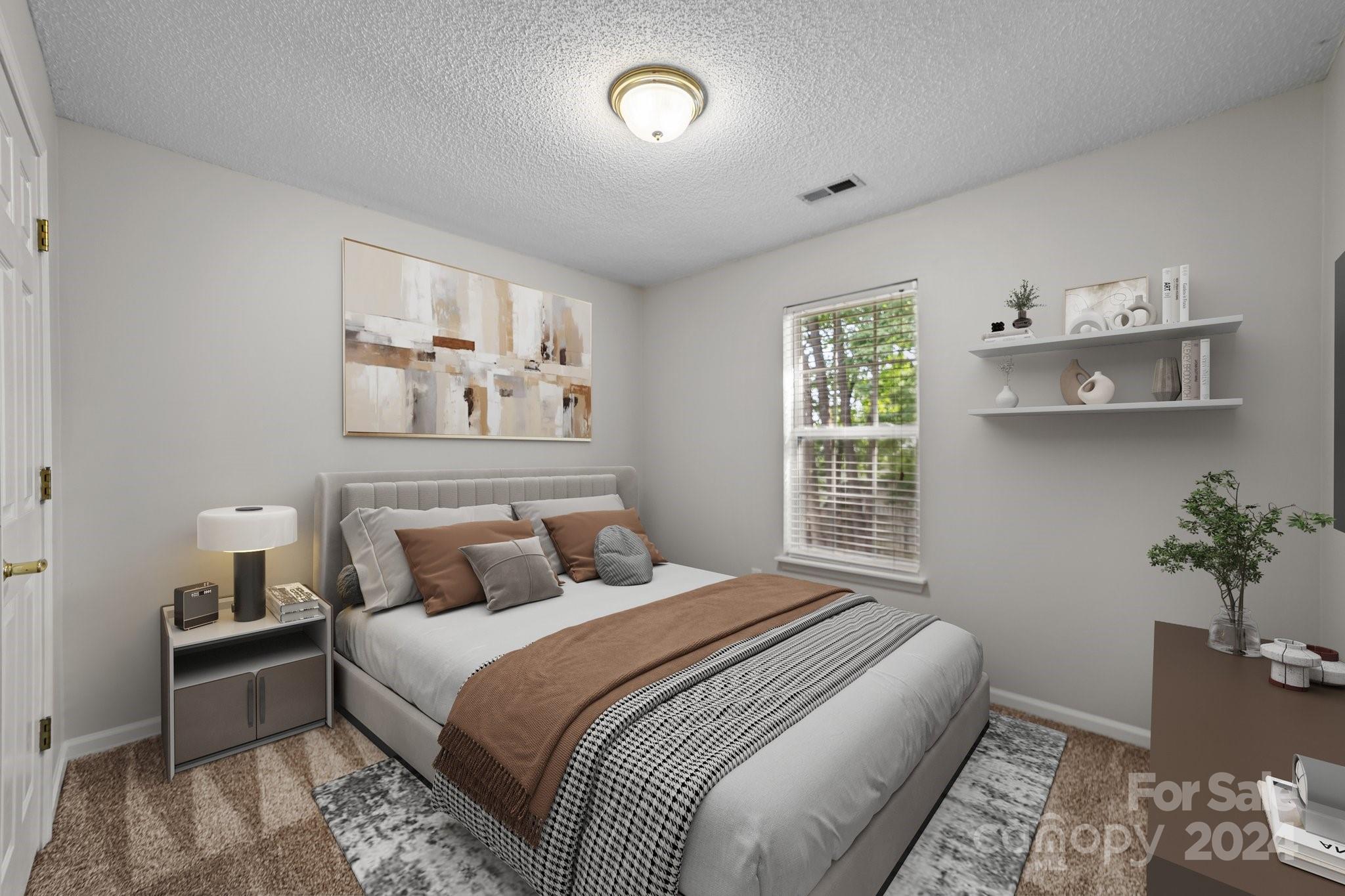 8424 Conner Ridge Lane Charlotte, NC 28269 - Photo 29 of 48 a bedroom with a bed and a window