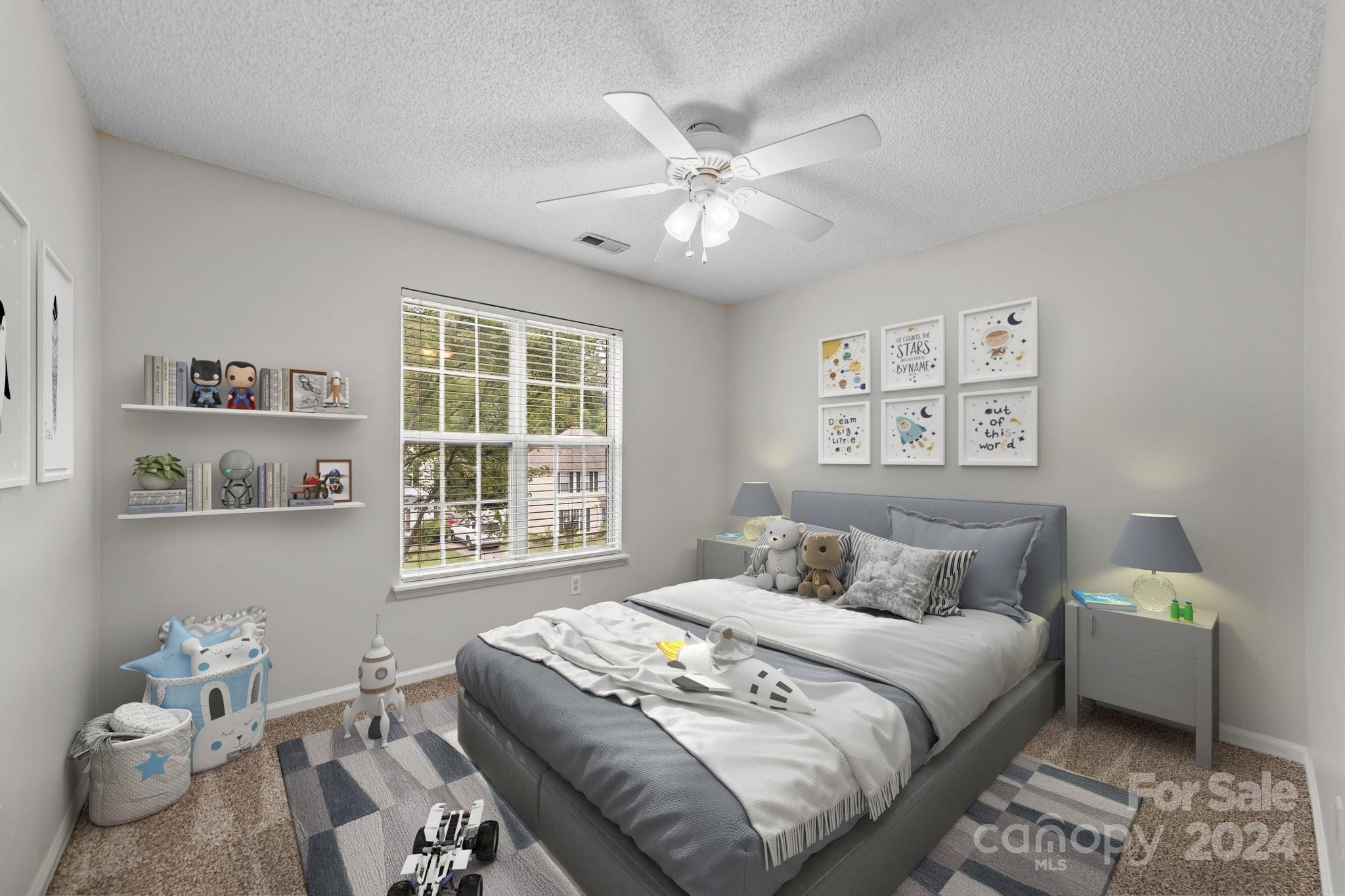 8424 Conner Ridge Lane Charlotte, NC 28269 - Photo 31 of 48 a bedroom with a bed and a window