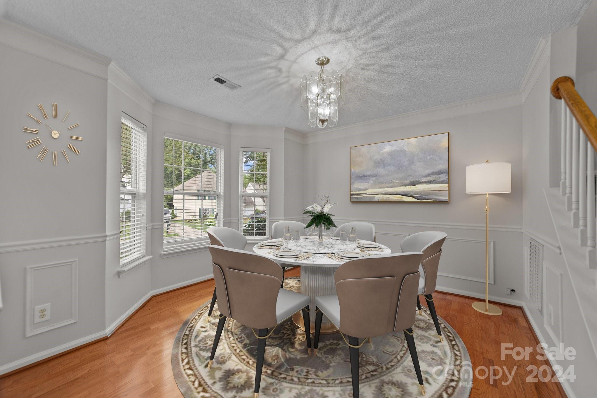 8424 Conner Ridge Lane Charlotte, NC 28269 - Photo 7 of 48 a view of a dining room with furniture window and wooden floor