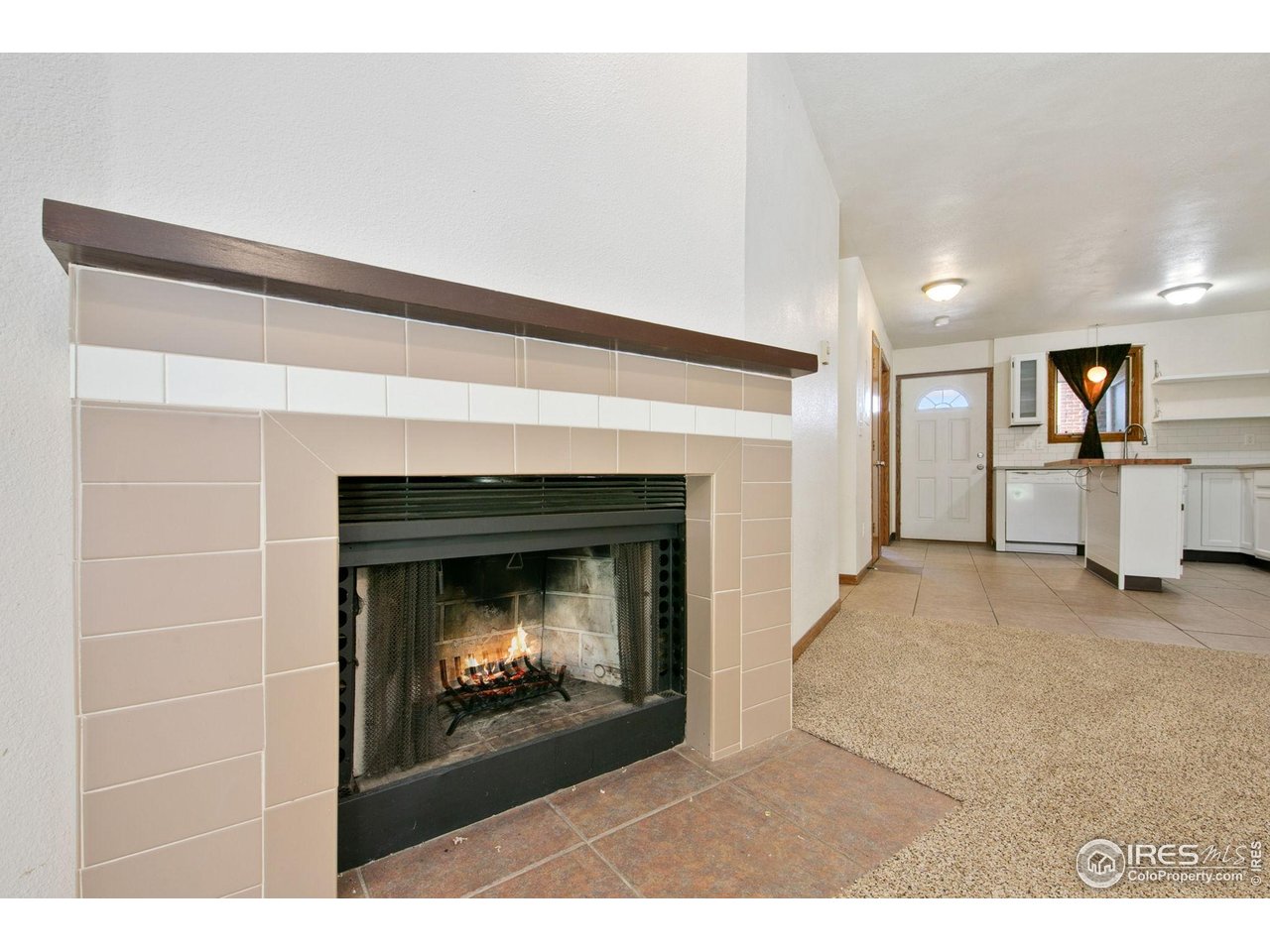 1231 West Swallow Road, Unit 316 Fort Collins, CO 80526 - Photo 12 of 42 a living room with furniture and a fireplace