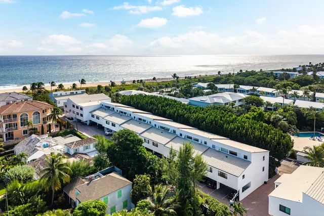 an aerial view of multiple house