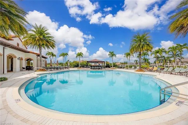 a view of outdoor space yard and swimming pool