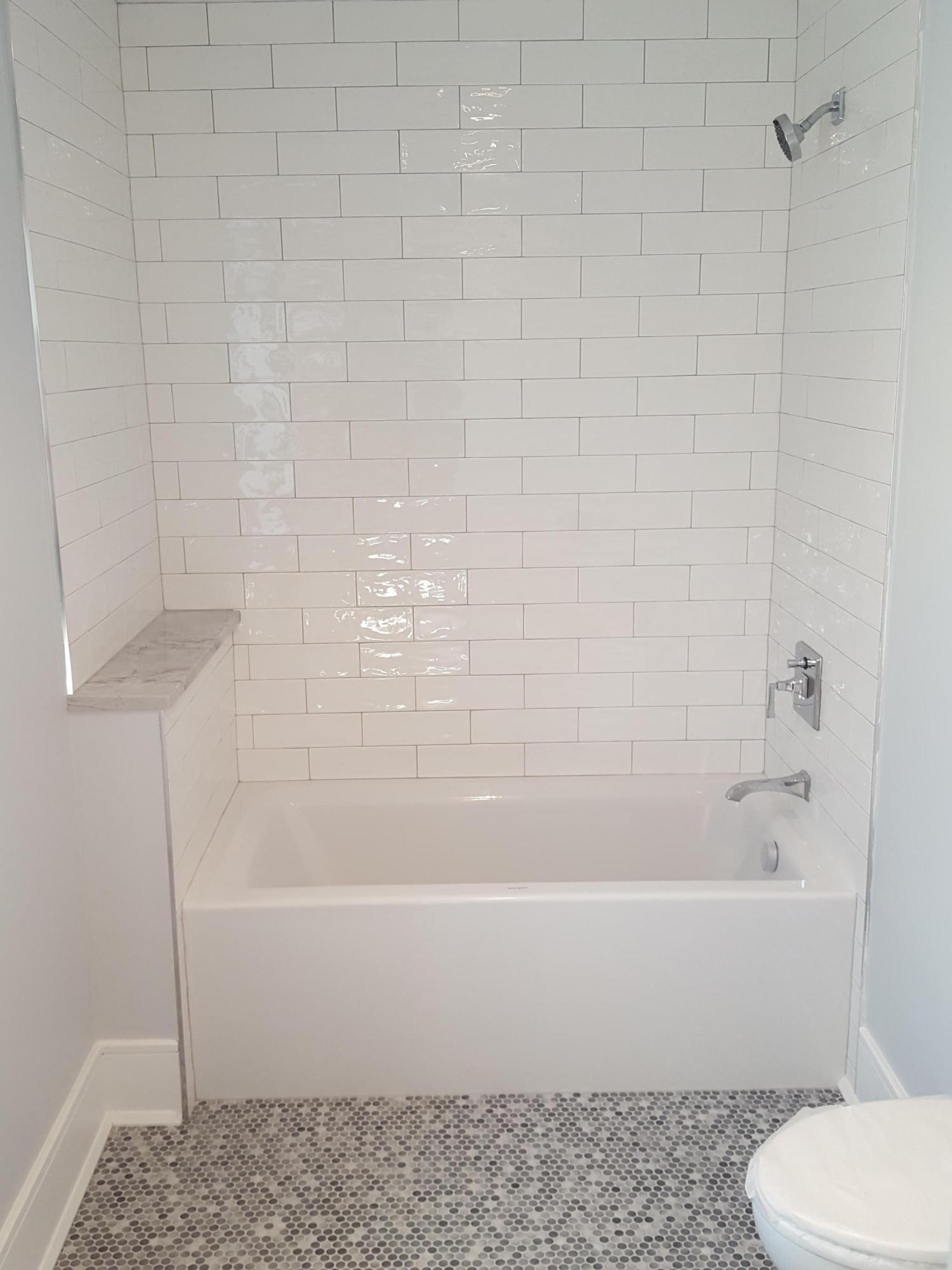 23 Crescent Beach Road Rowayton, CT 06853 - Photo 18 of 34 a bathroom with a shower and a bathtub