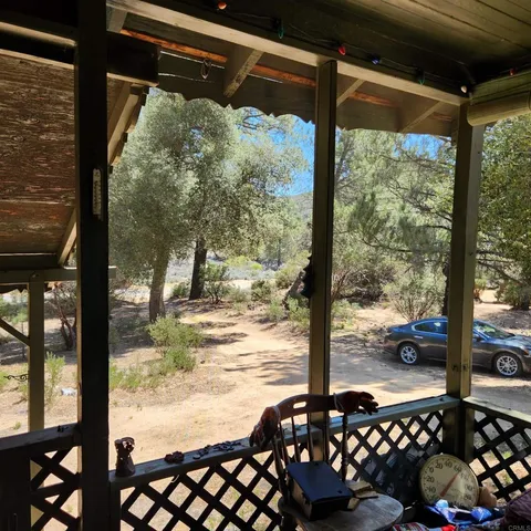 a backyard of a house