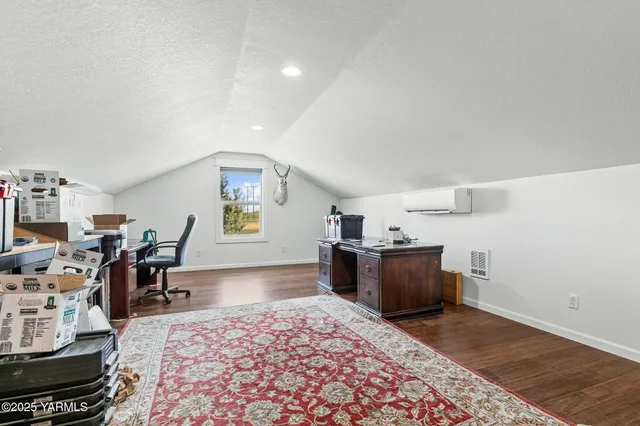 a bed room with a bed and furniture