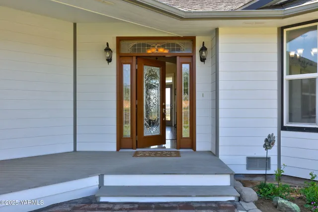a front view of a house with shower