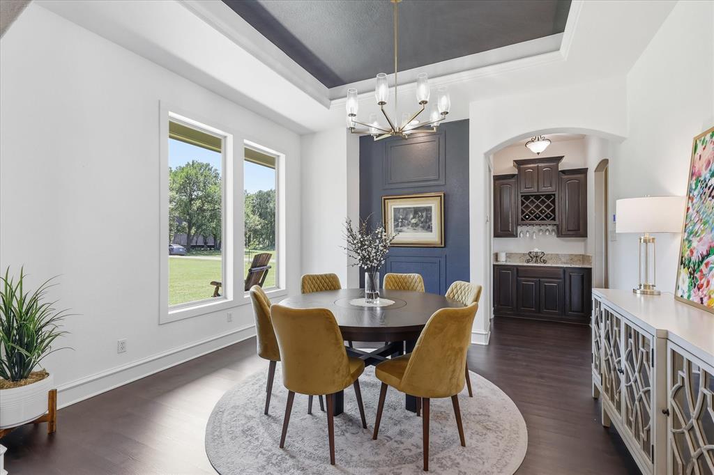 4920 Peden Road Fort Worth, TX 76179 - Photo 4 of 40 Formal Dining Room with Large Picture Frame Windows.