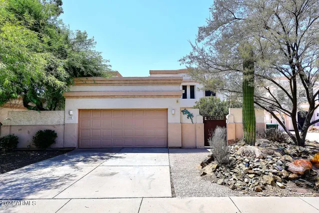 a front view of a house