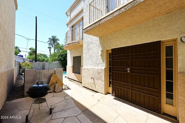 a house view with a garden space