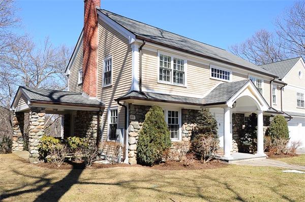 62 Fiske Road Wellesley, MA 02481 - Photo 21 of 25 a view of a house with outdoor seating