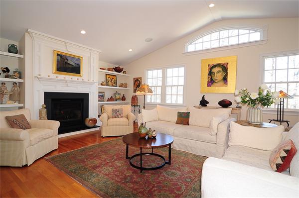 62 Fiske Road Wellesley, MA 02481 - Photo 6 of 25 a living room with furniture fireplace and window