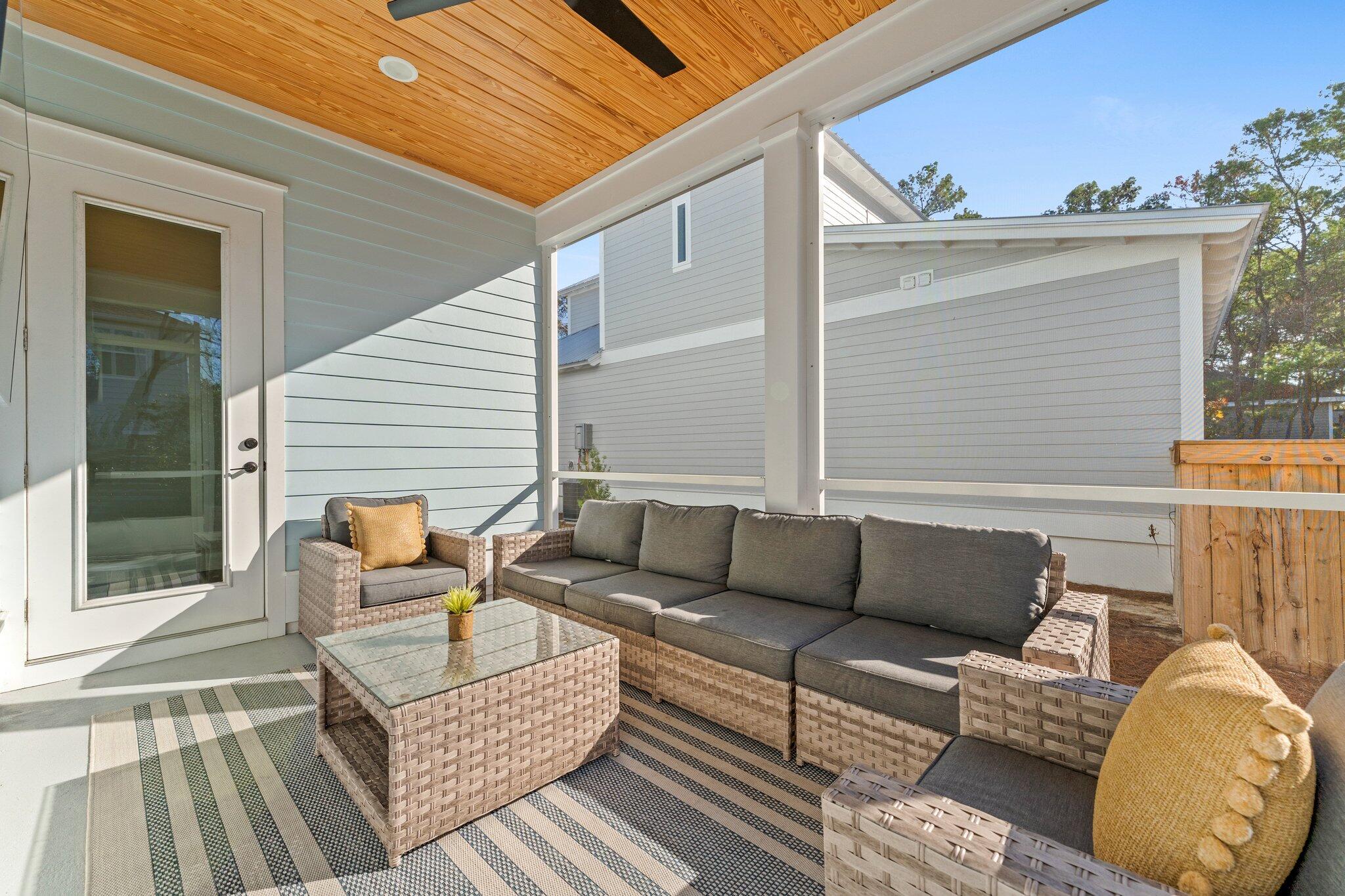 157 West Willow Mist Road Inlet Beach, FL 32461 - Photo 24 of 59 a balcony with furniture and a window