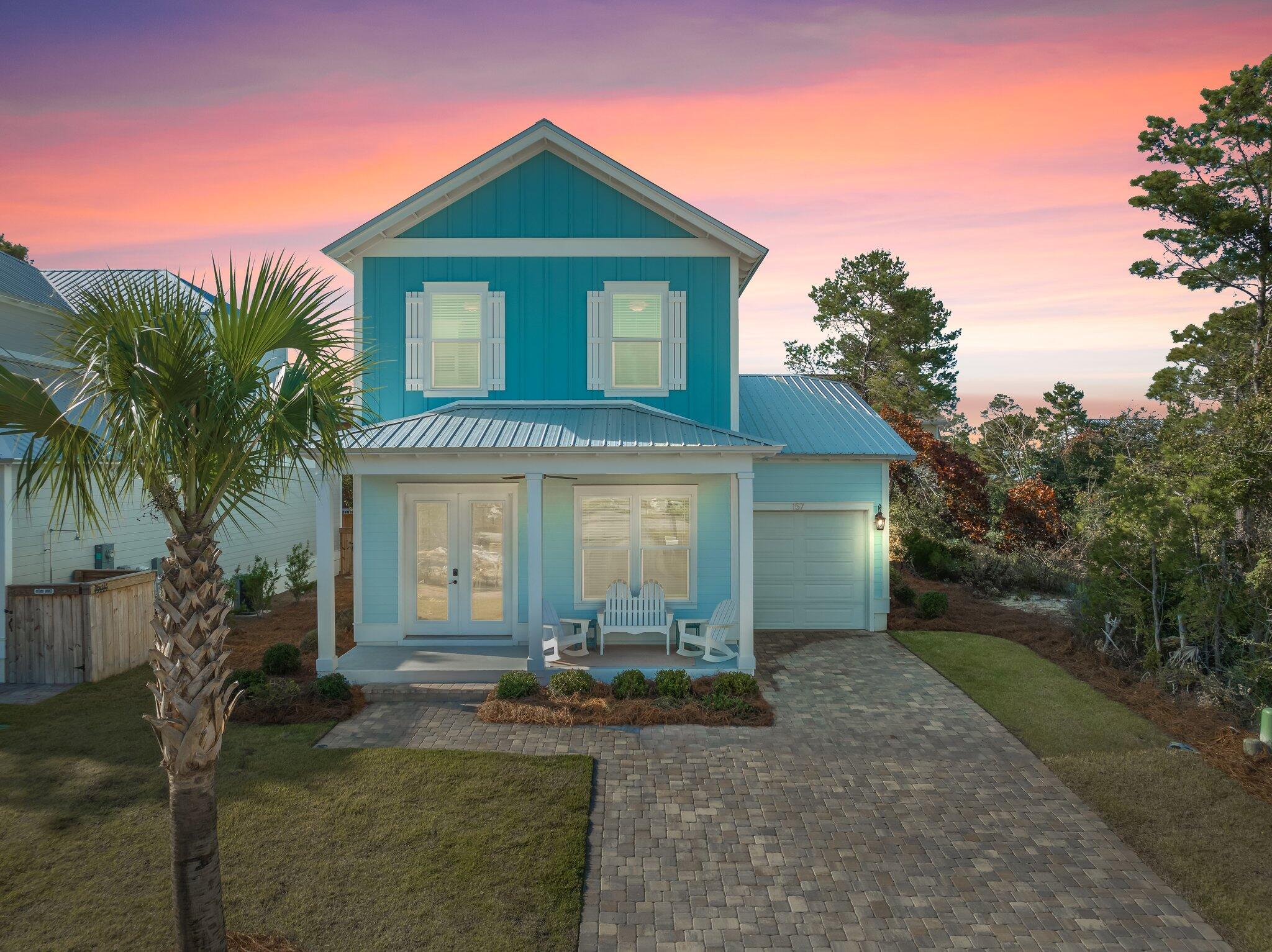 157 West Willow Mist Road Inlet Beach, FL 32461 - Photo 3 of 59 front view of a house with a yard