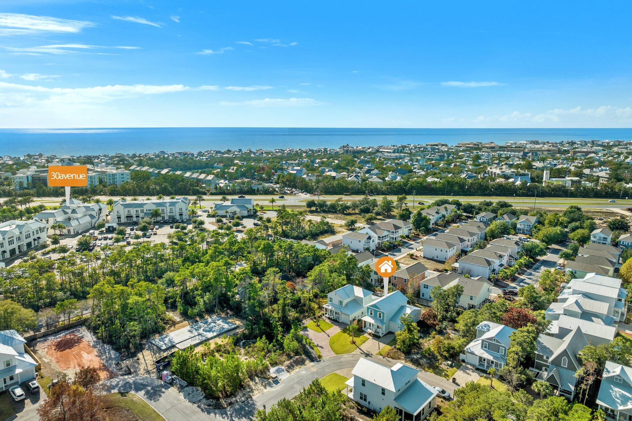 157 West Willow Mist Road Inlet Beach, FL 32461 - Photo 51 of 59 an aerial view of residential houses with outdoor space