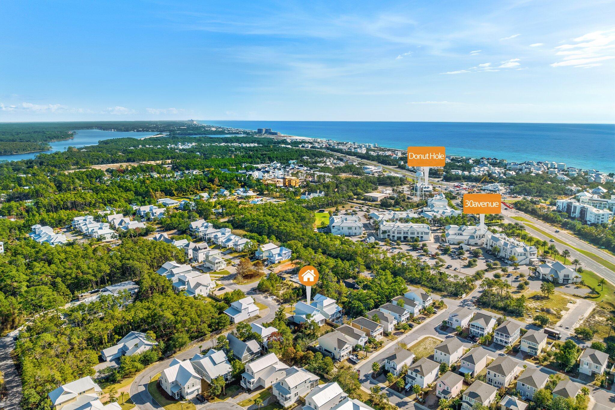 157 West Willow Mist Road Inlet Beach, FL 32461 - Photo 53 of 59 an aerial view of multiple house