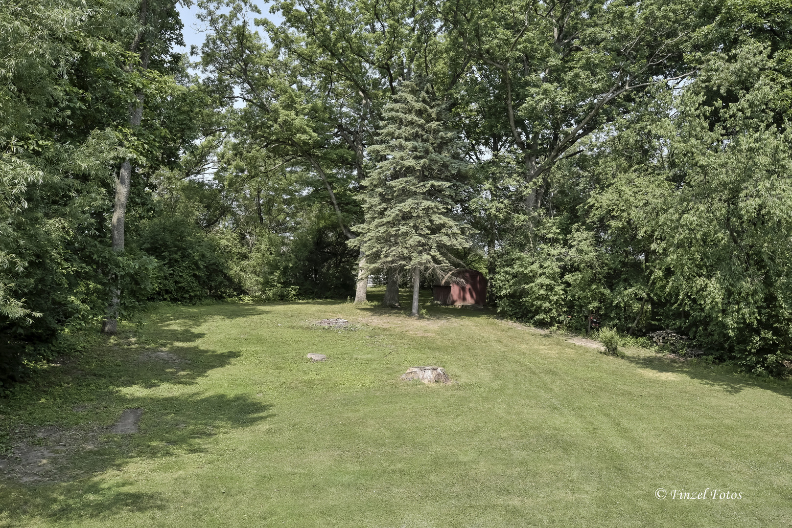 1009 Hickory Road Woodstock, IL 60098 - Photo 18 of 18 a view of a field with trees in front of house