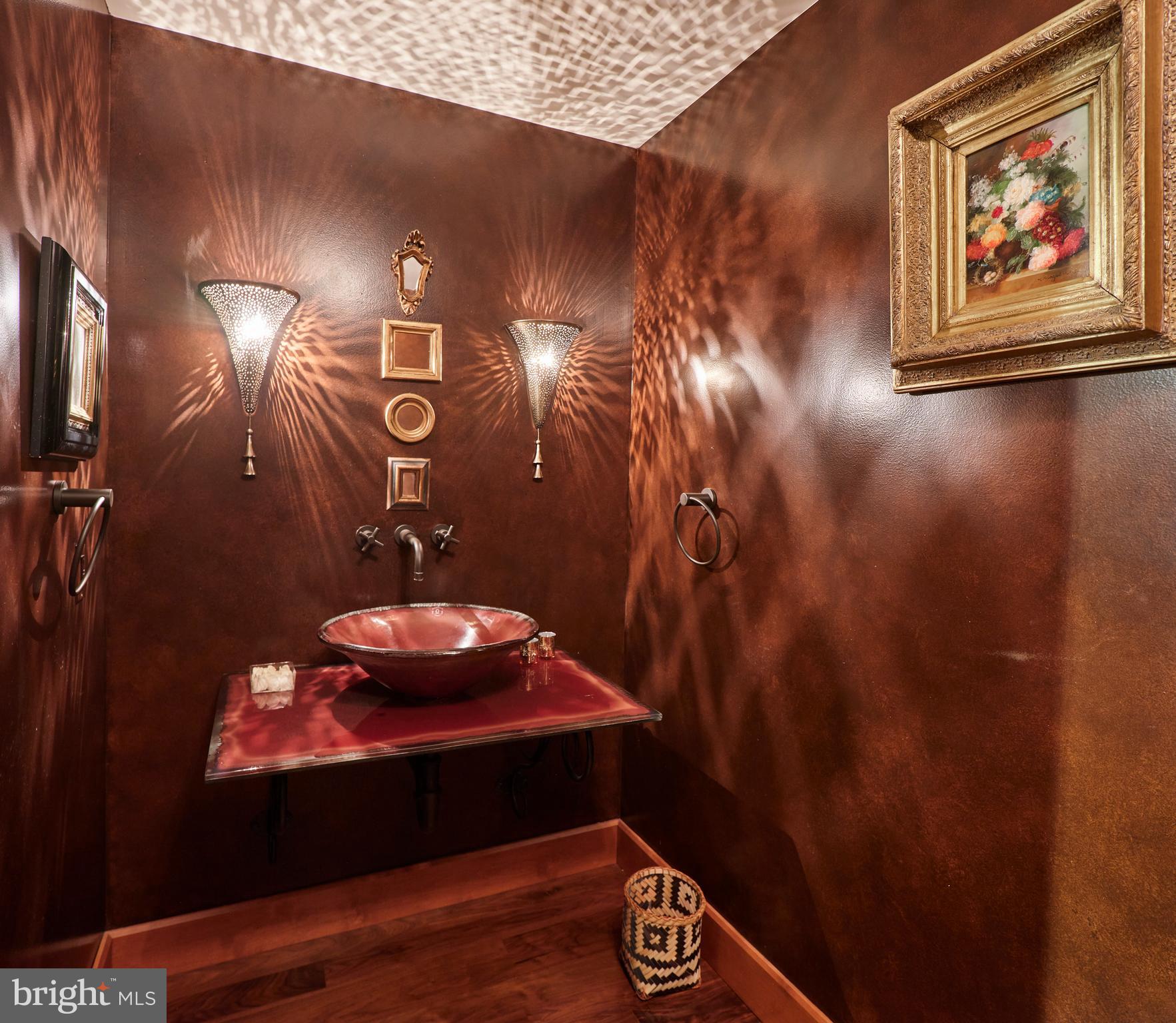 1886 Aquetong Road New Hope, PA 18938 - Photo 29 of 68 gallery hall powder room