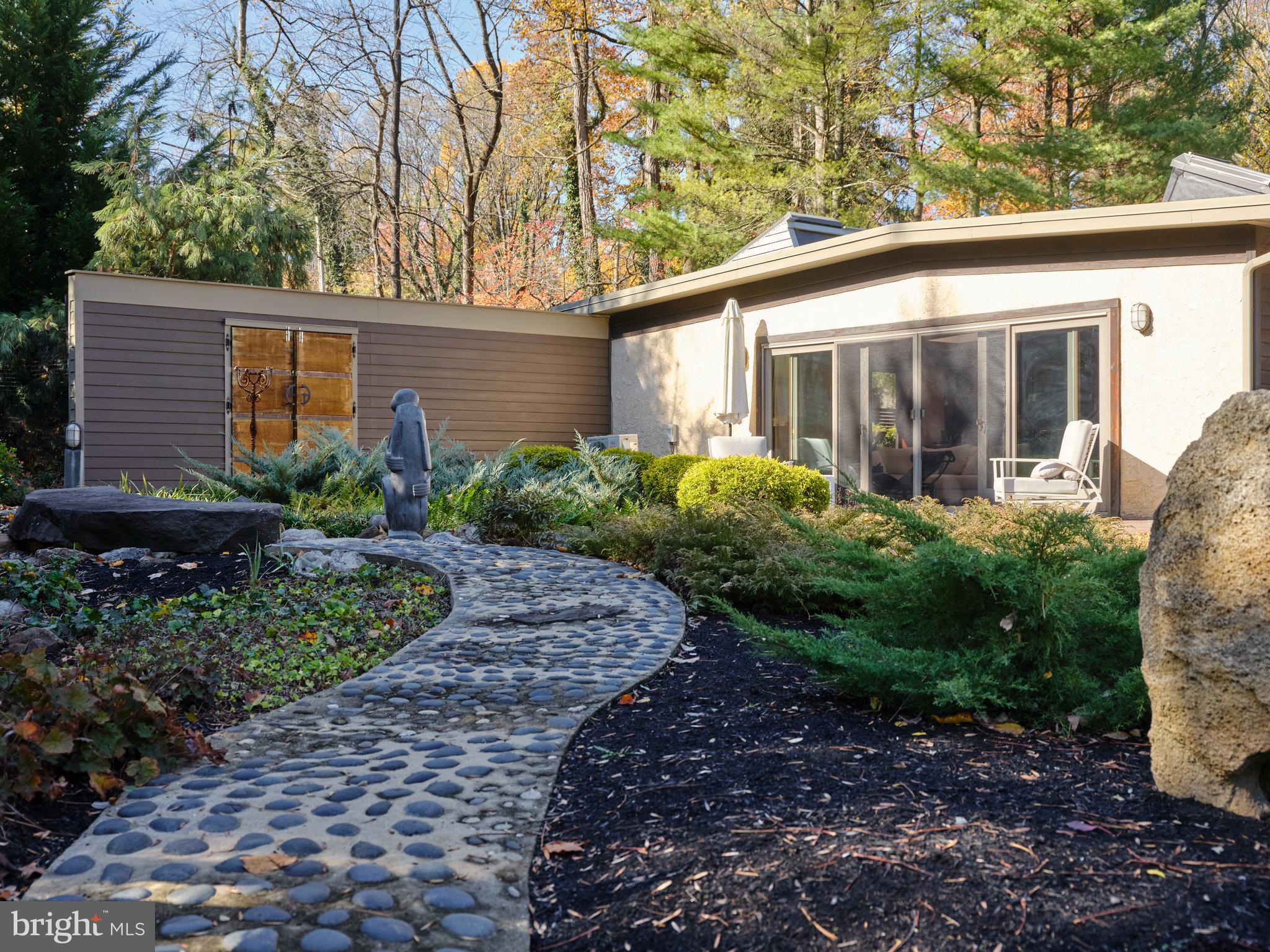 1886 Aquetong Road New Hope, PA 18938 - Photo 47 of 68 stone garden path