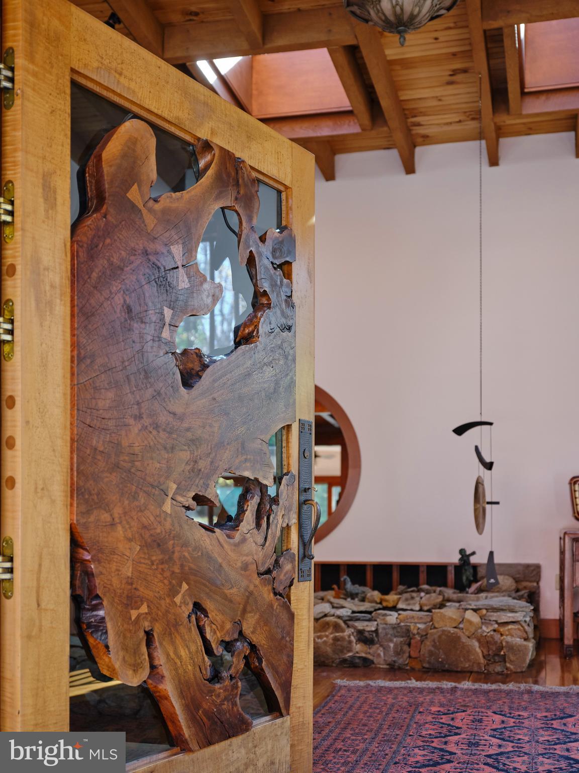 1886 Aquetong Road New Hope, PA 18938 - Photo 5 of 68 live edge entry door