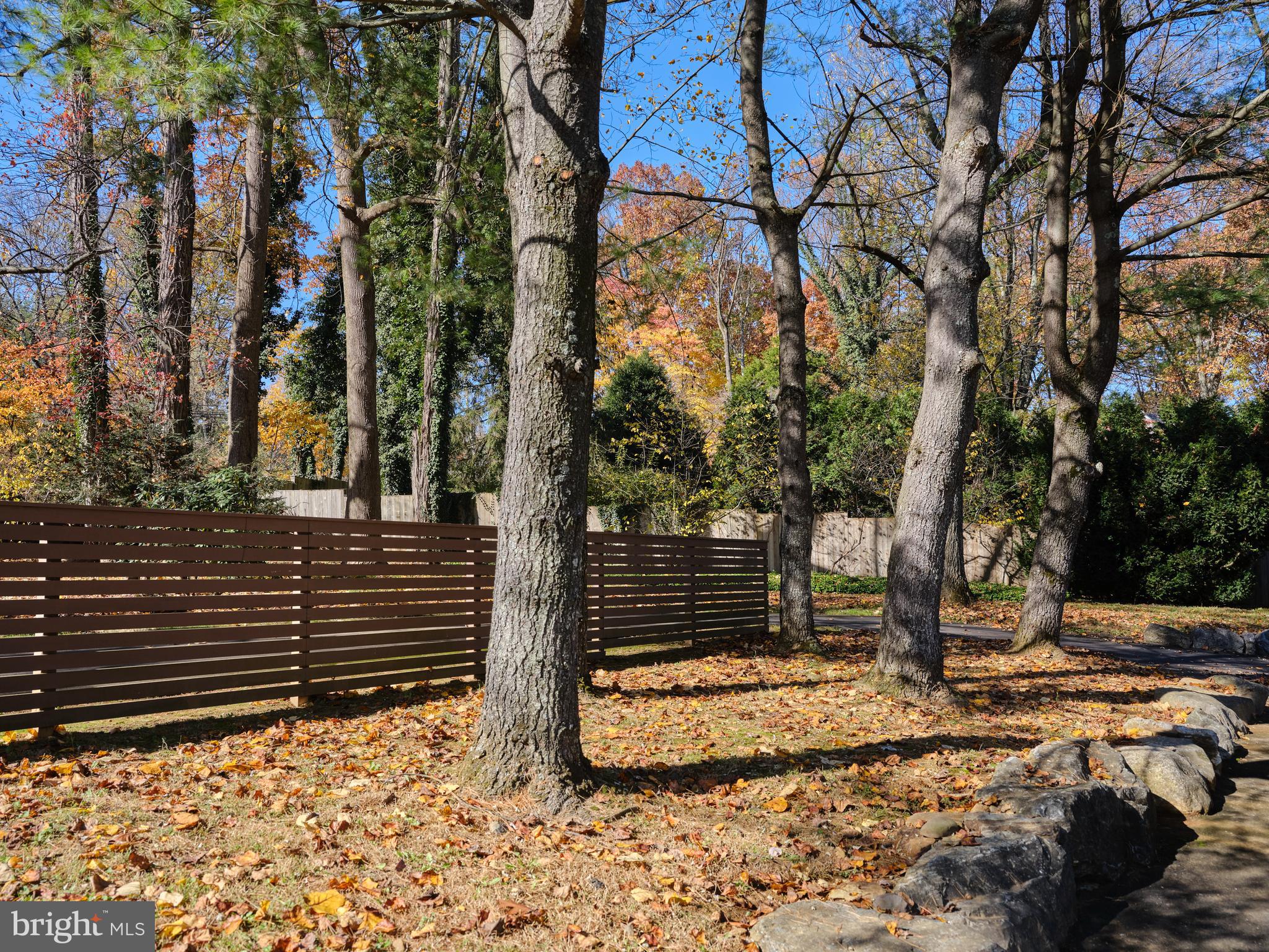 1886 Aquetong Road New Hope, PA 18938 - Photo 66 of 68 privacy fence divides driveway circle