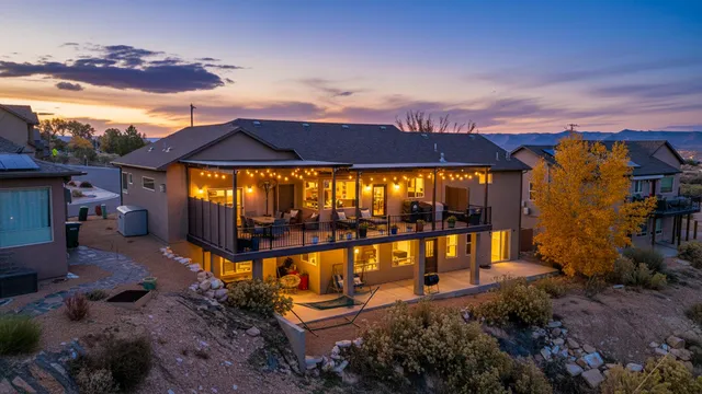 swimming pool view with a seating space