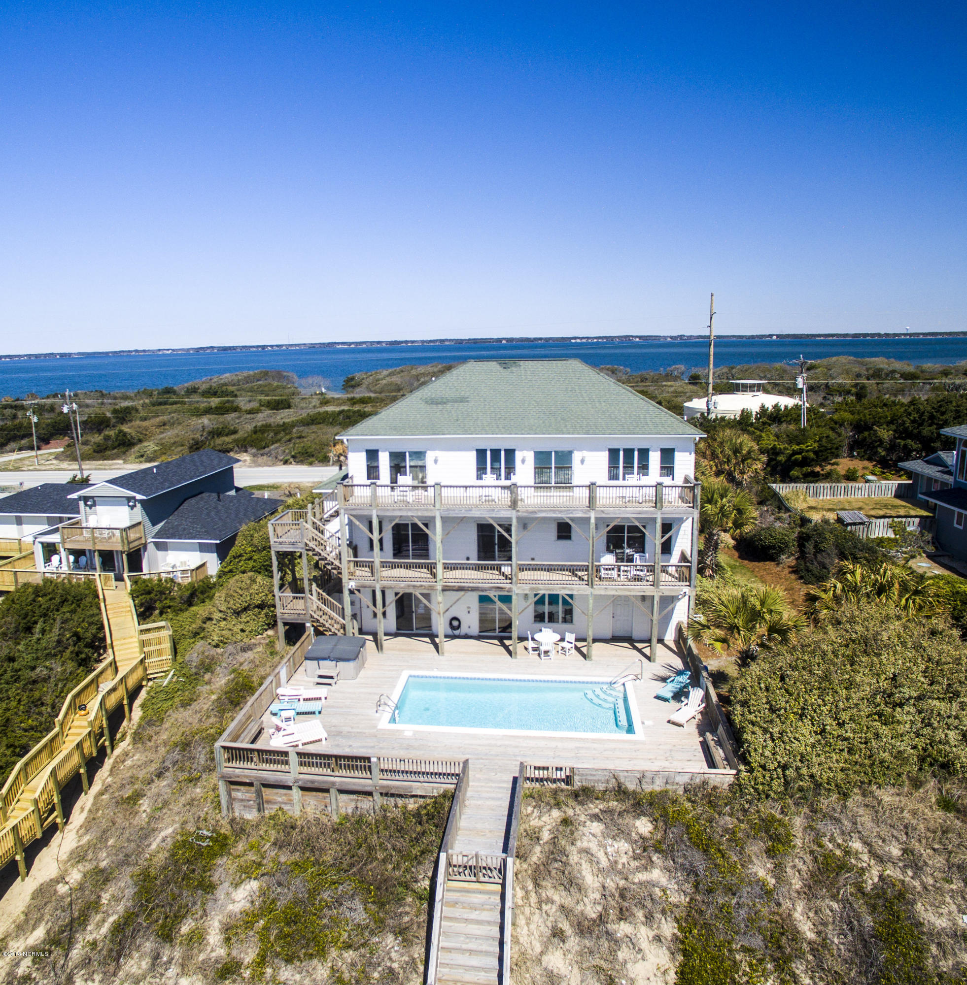 1827 Salter Path Road Indian Beach, NC 28512 - Photo 3 of 4 Pool and Hot Tub plus Protective sand dune