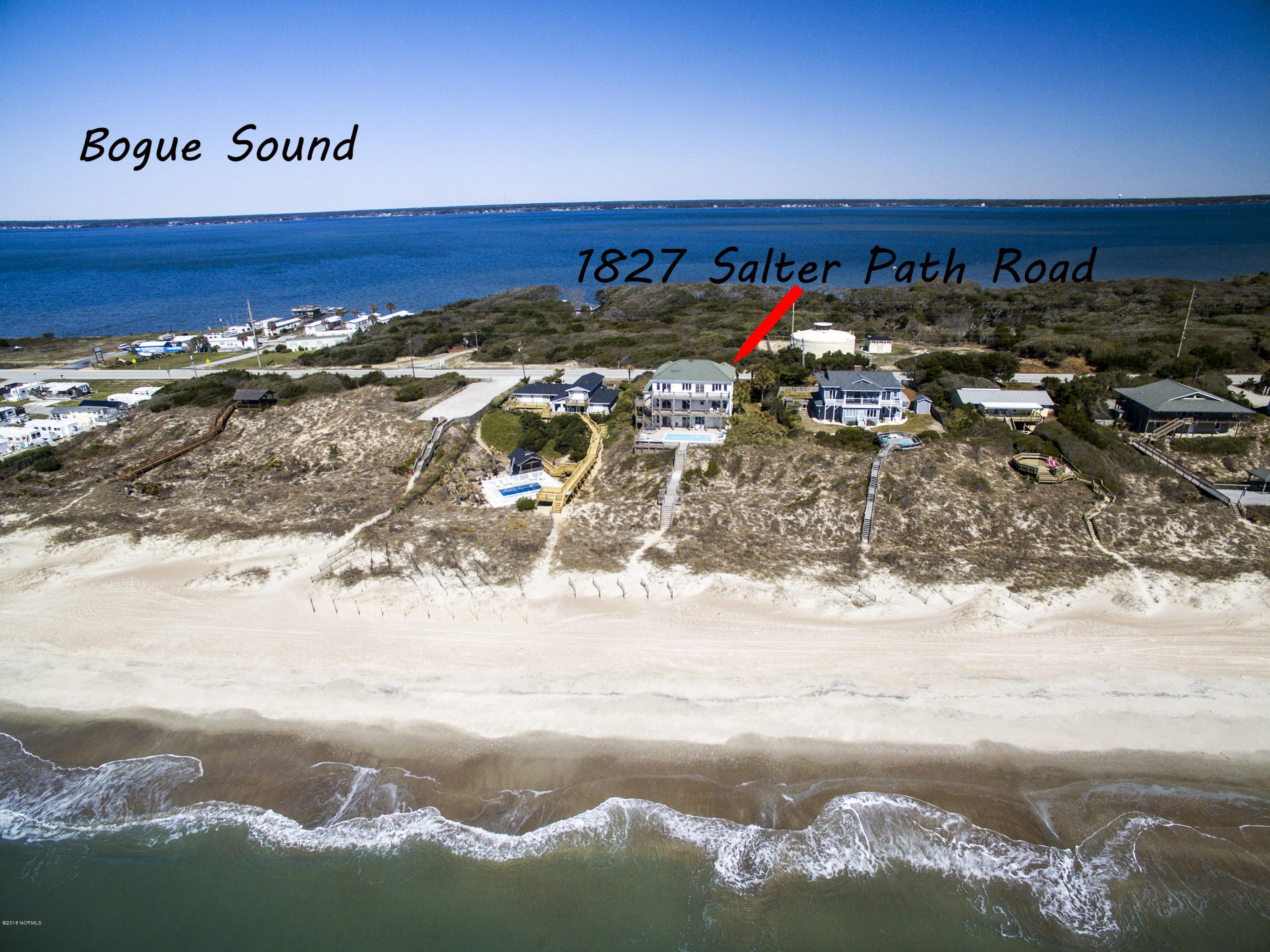 1827 Salter Path Road Indian Beach, NC 28512 - Photo 4 of 4 Easy access to Bogue Sound for boating and the Lovely Wide Beaches!