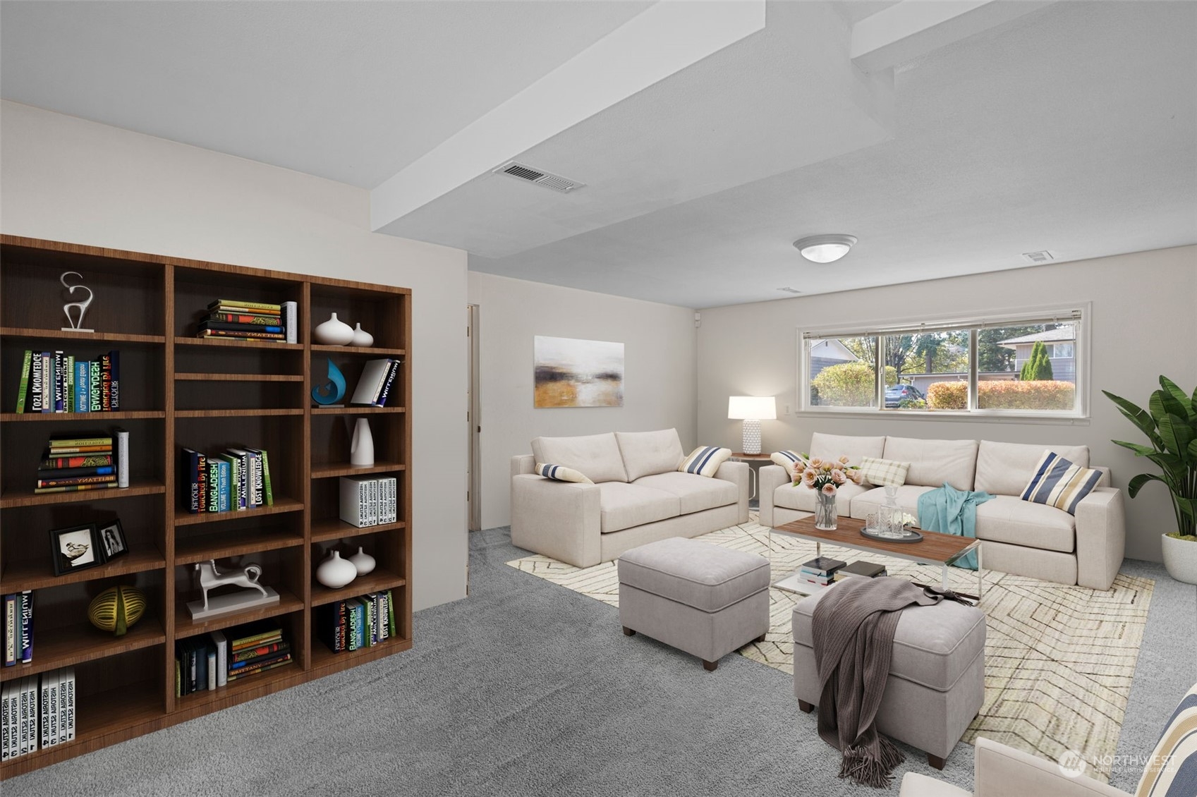 10823 23rd Drive Southeast Everett, WA 98208 - Photo 29 of 39 a living room with furniture and a book shelf