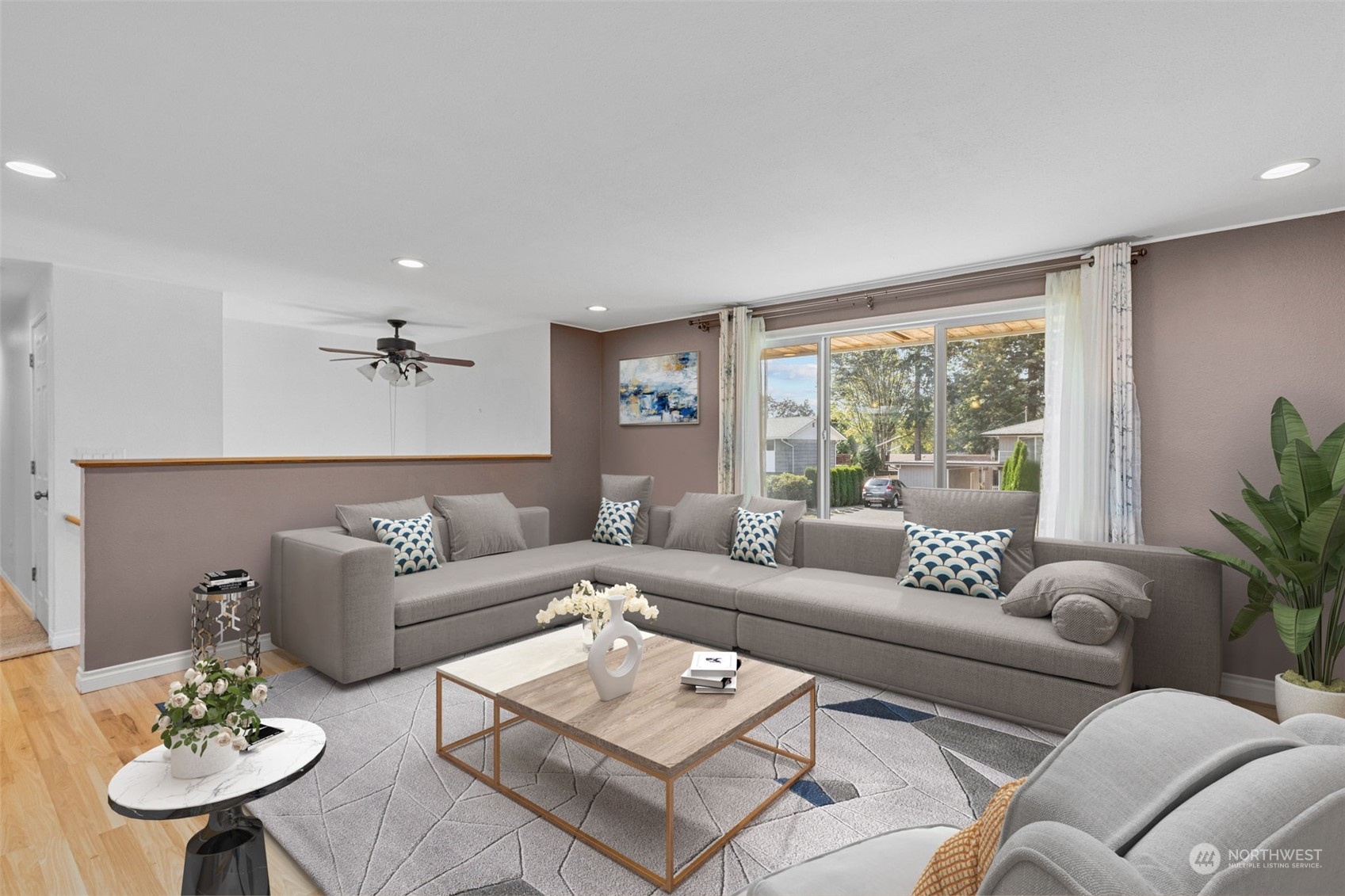 10823 23rd Drive Southeast Everett, WA 98208 - Photo 5 of 39 a living room with furniture and a large window