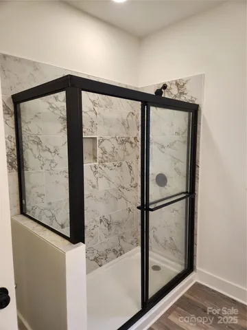 a view of a painting on the wall