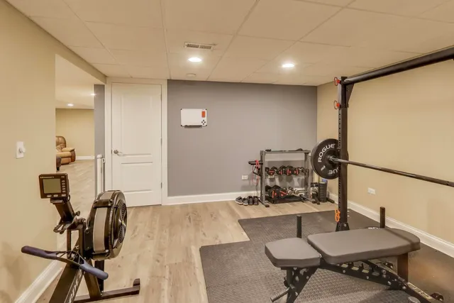 a view of a park with slides