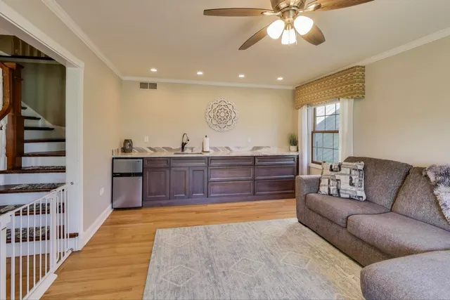 a view of kitchen with a sink