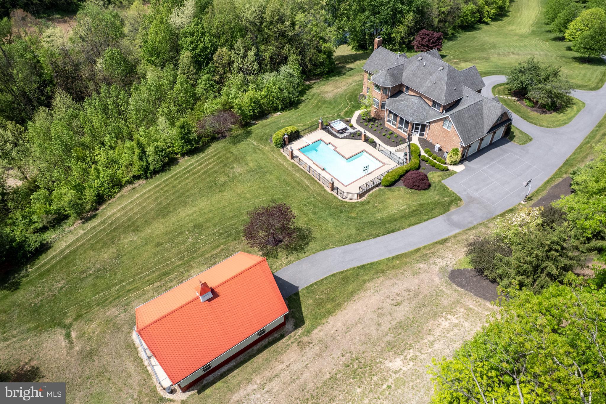 2995 Sams Creek Road New Windsor, MD 21776 - Photo 8 of 126 an aerial view of a house with a garden
