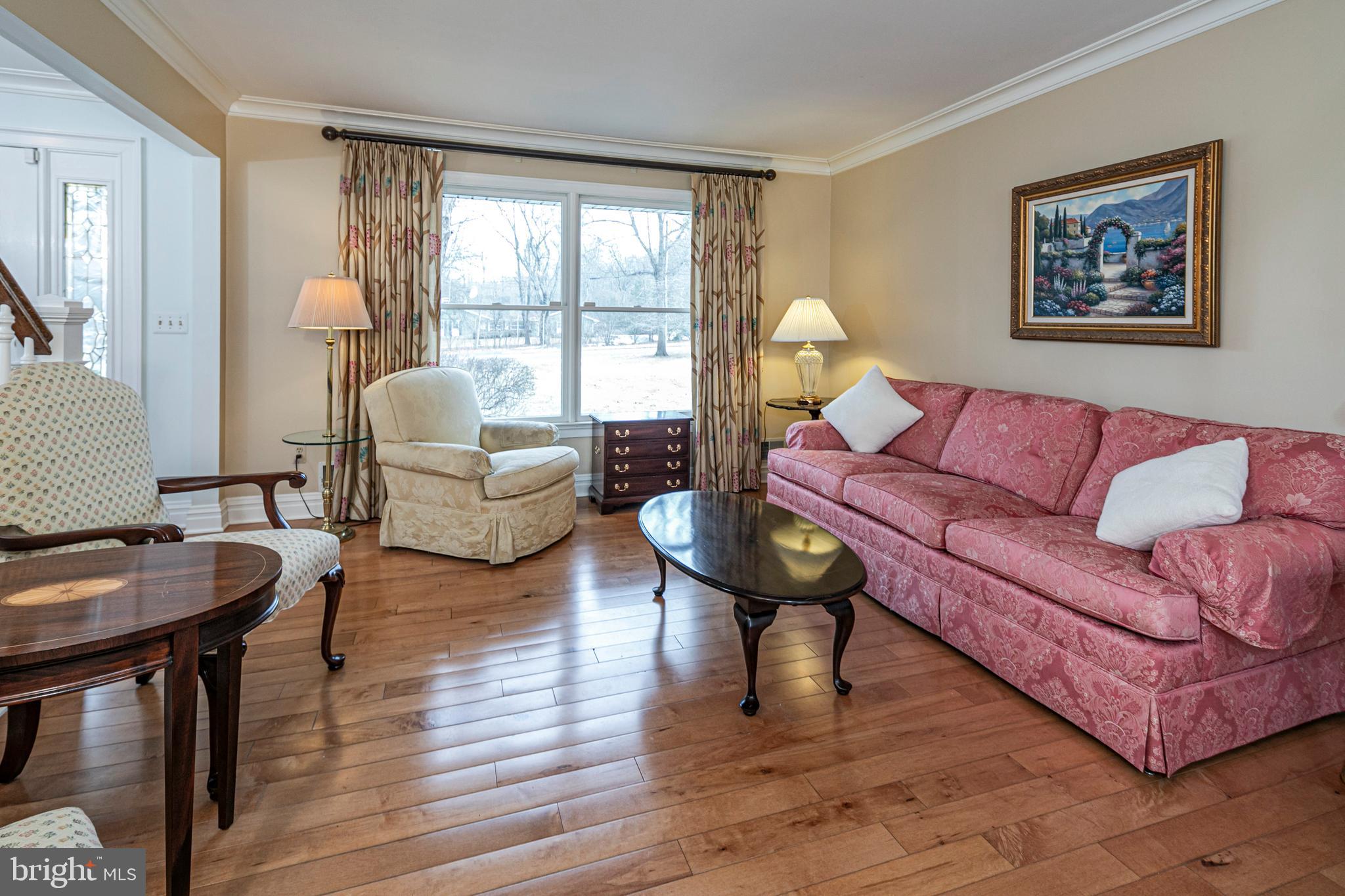 6 Nelson Ridge Road Princeton, NJ 08540 - Photo 7 of 41 a living room with furniture and a large window