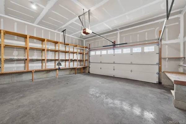 a view of a room with storage area