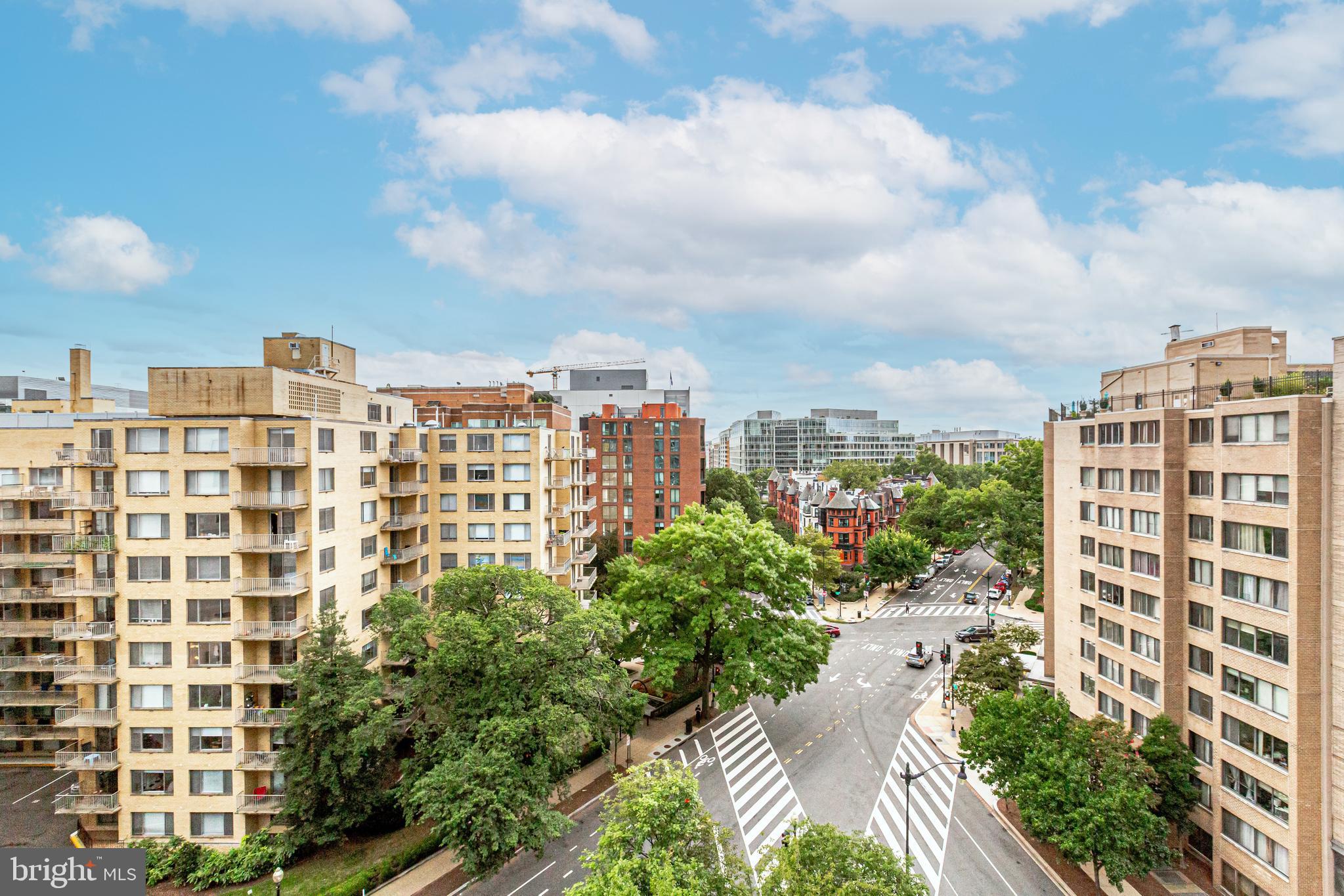 1177 22nd Street Northwest, Unit 7G Washington, DC 20037 - Photo 6 of 33 View of Washington Circle from Living Room Balcony