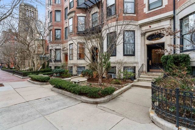 a view of a building with garden