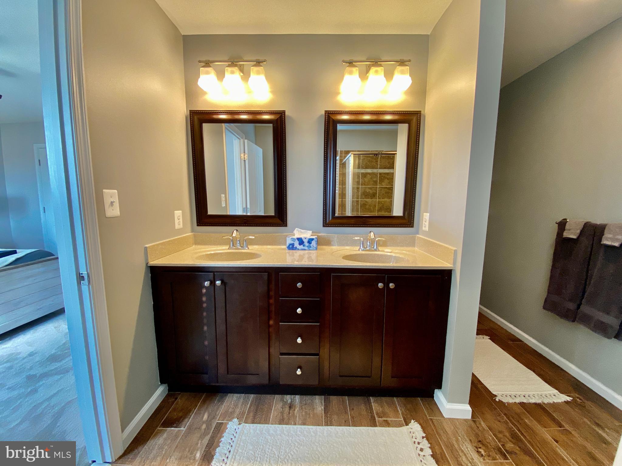 900 South Hayfield Road Winchester, VA 22602 - Photo 37 of 53 Master Bathroom with Dual Cultured Marble Vanity