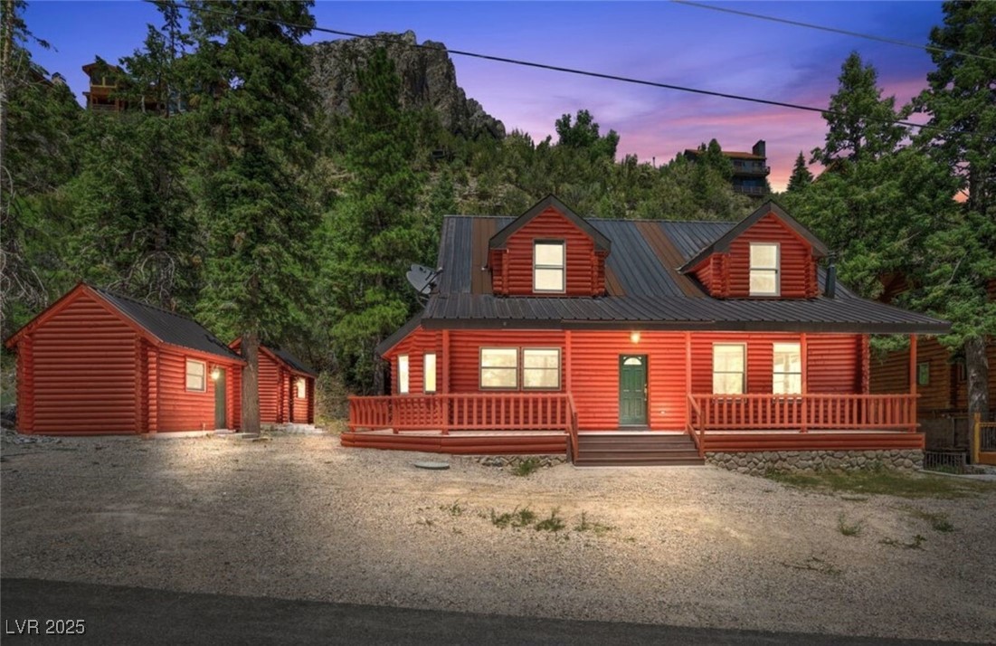 Authentic log cabin in Echo View subdivision.