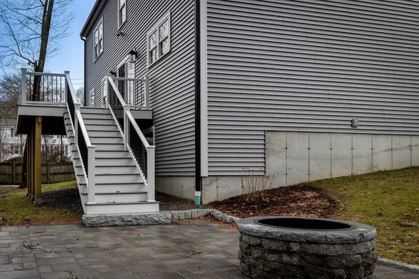 a backyard of a house