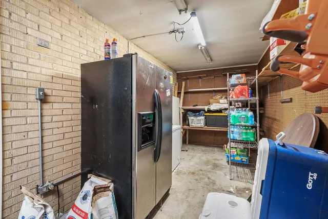 a view of storage and utility room